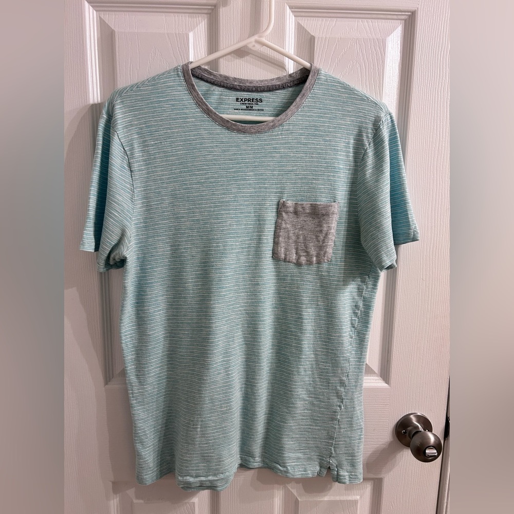 Express blue & gray T-shirt